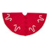 Handmade Christmas Tree Skirt in Felt - Candy Canes on Red - 60" - ARCADIA HOME